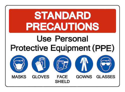 Using PPE<